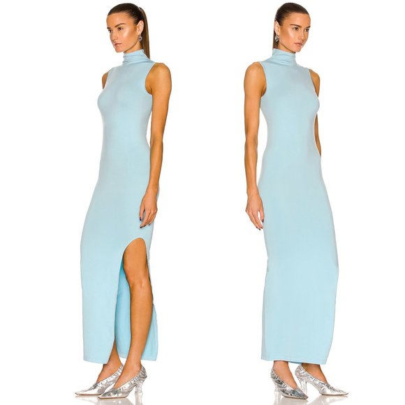 Simon Miller Novo Maxi Dress in Clear Blue Sundress Cutout XS / S - Picture 2 of 8